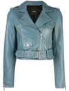 Lth Jkt 'mya' Bikerjacke - Blau In Blue