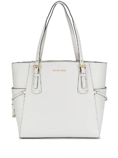 Michael Michael Kors Voyager Tote Bag - White In White