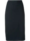 Emporio Armani Classic Pencil Skirt - Blue