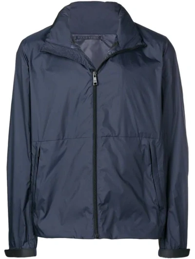 Prada Lightweight Technical Jacket In Blue