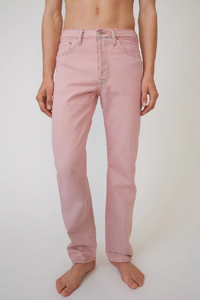 Acne Studios 1996 Pink Blue/pink In Classic Fit Jeans