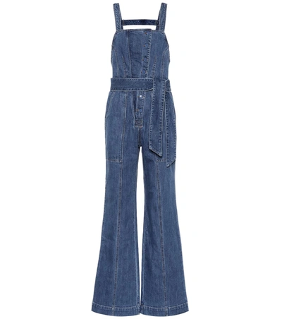 Ulla Johnson Ash Denim Jumpsuit In Blue