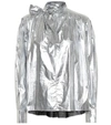 Isabel Marant Tessa Cotton Metallic Blouse In Silver