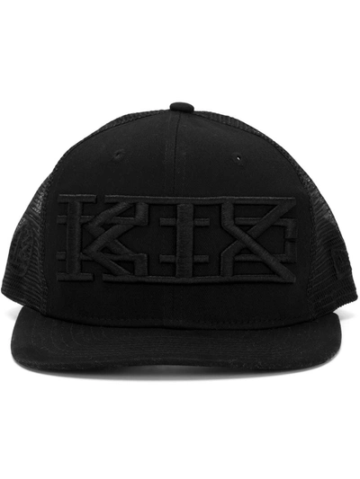 Ktz New Era Cotton Canvas & Mesh Hat In Black