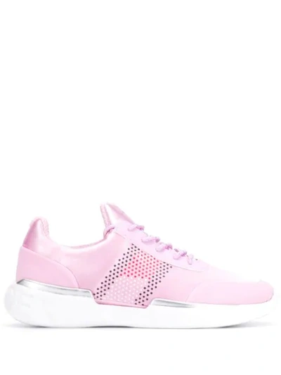 Tommy Hilfiger Flag Design Sneakers In Pink
