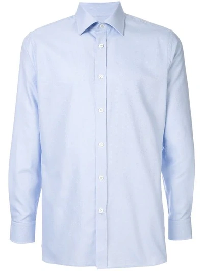 Gieves & Hawkes Chambray-hemd In Blue