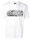 Z Zegna Brand Stencil Print T-shirt - White