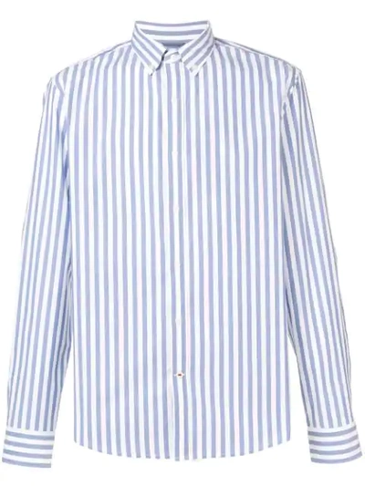 Michael Michael Kors Pinstripe Button-up Shirt In Blue