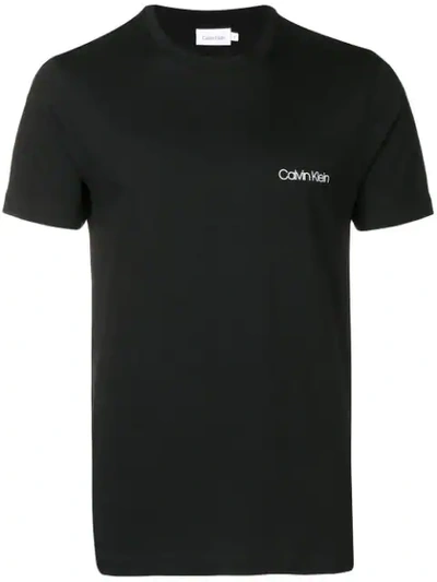 Calvin Klein Printed Logo T-shirt In Black