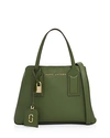 Marc Jacobs The Editor Leather Satchel In Sage Green/gold