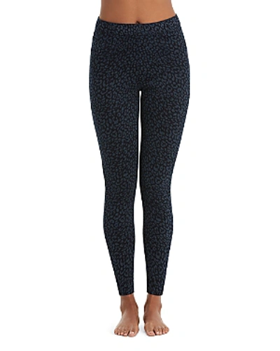 Spanx Ankle Jean-ish Leggings In Denim Leopard