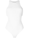 Alexander Wang T T By Alexander Wang Sleeveless Bodysuit - White