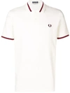 Fred Perry X Art Comes First Embroidered Logo Polo Shirt - White