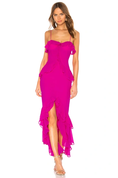 Lovers & Friends Melissa Gown In Magenta