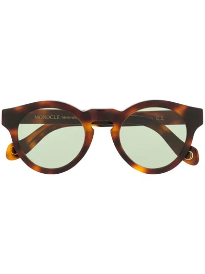Monocle Eyewear Marte Tinted Sunglasses In Brown
