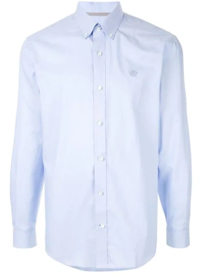 Gieves & Hawkes Classic Poplin Shirt In Blue