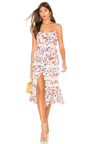 Lovers & Friends Lani Midi Dress In Peony Floral