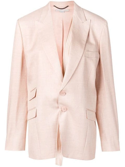 Stella Mccartney Linen-blend Blazer In 9921 Candle Rose