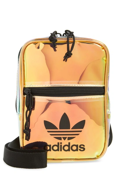Adidas Originals Cl2964 Holographic Crossbody Bag Pink In