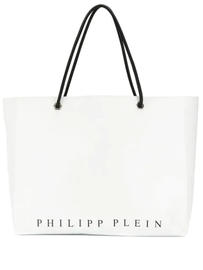 Philipp Plein Statement Tote Bag In White