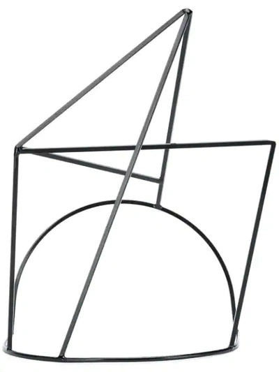 Rick Owens Abstract Structure Head Piece - Black