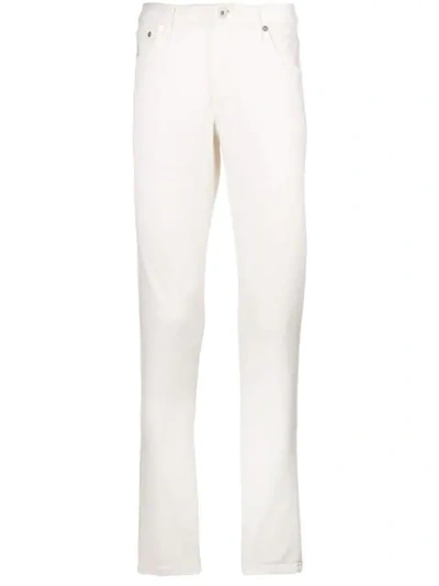 Brunello Cucinelli Five Pocket Skinny Jeans In White