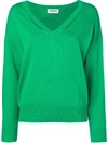Essentiel Antwerp V-neck Sweater - Green