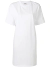 Gcds Classic T-shirt Dress In White