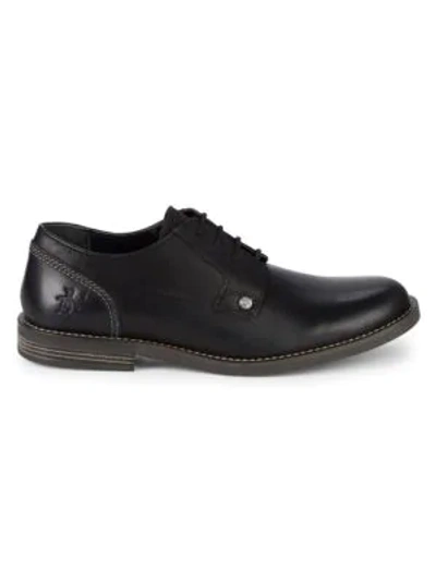 Original Penguin Leather Derby Shoes In Black