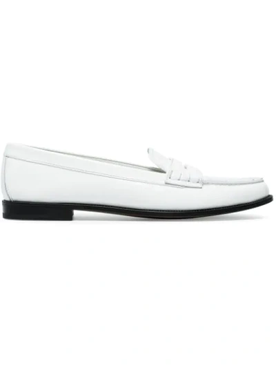Church's White Kara Leather Loafers