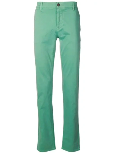 Hugo Boss Slim-fit Trousers In Green