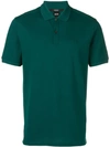 Hugo Boss Embroidered Logo Polo Shirt In Green