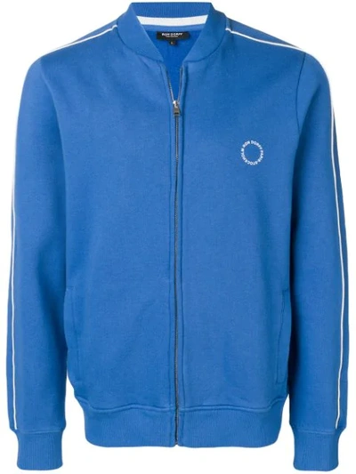 Ron Dorff Logo Print Zipped Sweatshirt In Blue