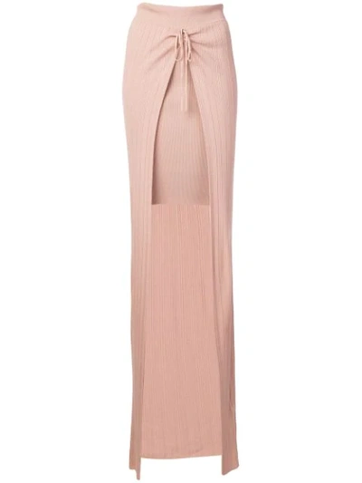 Jacquemus Asymmetric Draped Skirt - Pink