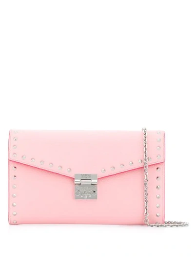 Mcm Envelope Cross Body Bag In Pink
