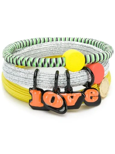 Marc Jacobs Logo Triple Bracelets - Yellow