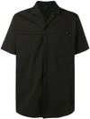 Transit Notched Collar Shirt In Black