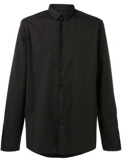 Transit Relaxed-fit Long-sleeved Shirt In Black