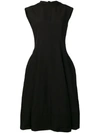 Jil Sander Puff Skirt Dress In Black