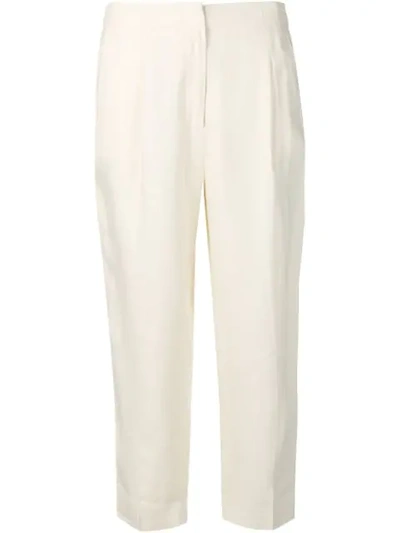 Michael Michael Kors Relaxed Cropped Trousers - Neutrals
