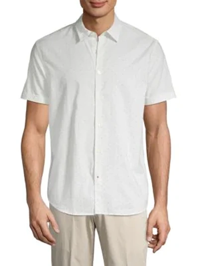 John Varvatos Regular-fit Button-down Shirt In Reflection