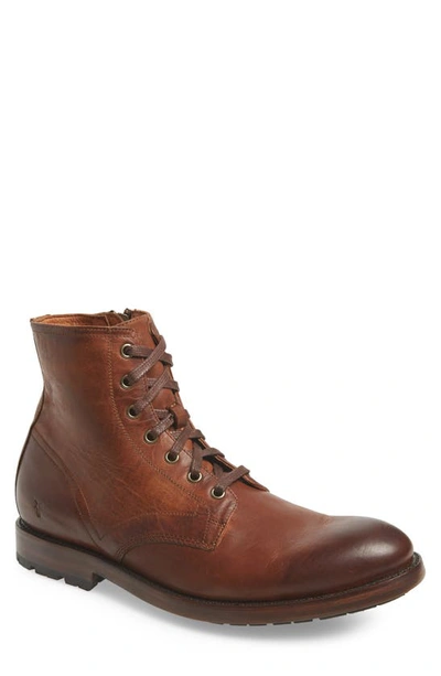 Frye Men's Bowery Leather Hiking Boots In Cognac
