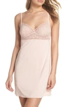 B.tempt'd By Wacoal B.tempted By Wacoal Undisclosed Lace Chemise In Rose Smoke