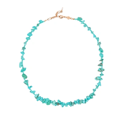 Anni Lu Reef 18kt Gold-plated Turquoise Beaded Necklace