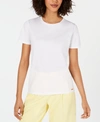 Calvin Klein Mixed-media Top In White