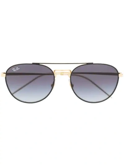 Ray Ban Aviator Sunglasses In Metallic