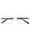 Montblanc Rectangular Frame Glasses In Brown
