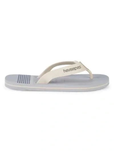 Havaianas Urban Craft Vegan Leather Flip Flops In Ice Grey