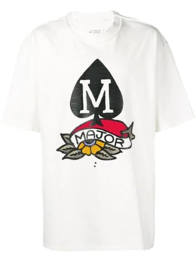Maison Margiela M Spade T-shirt In White