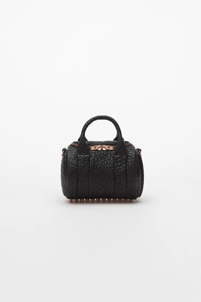 Alexander Wang Rockie Mini With Rose Gold In Black